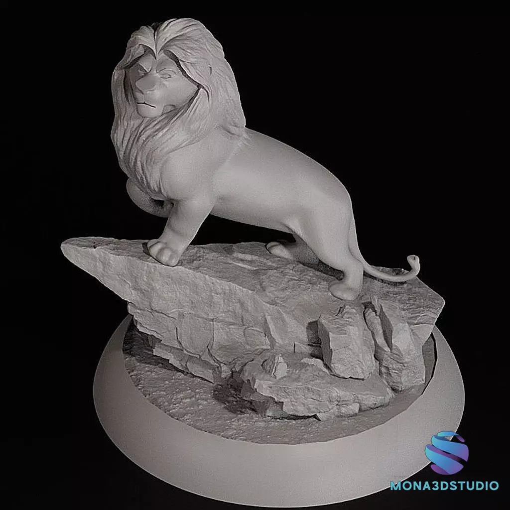 THE LION KING DIORAMA 3D print model_7