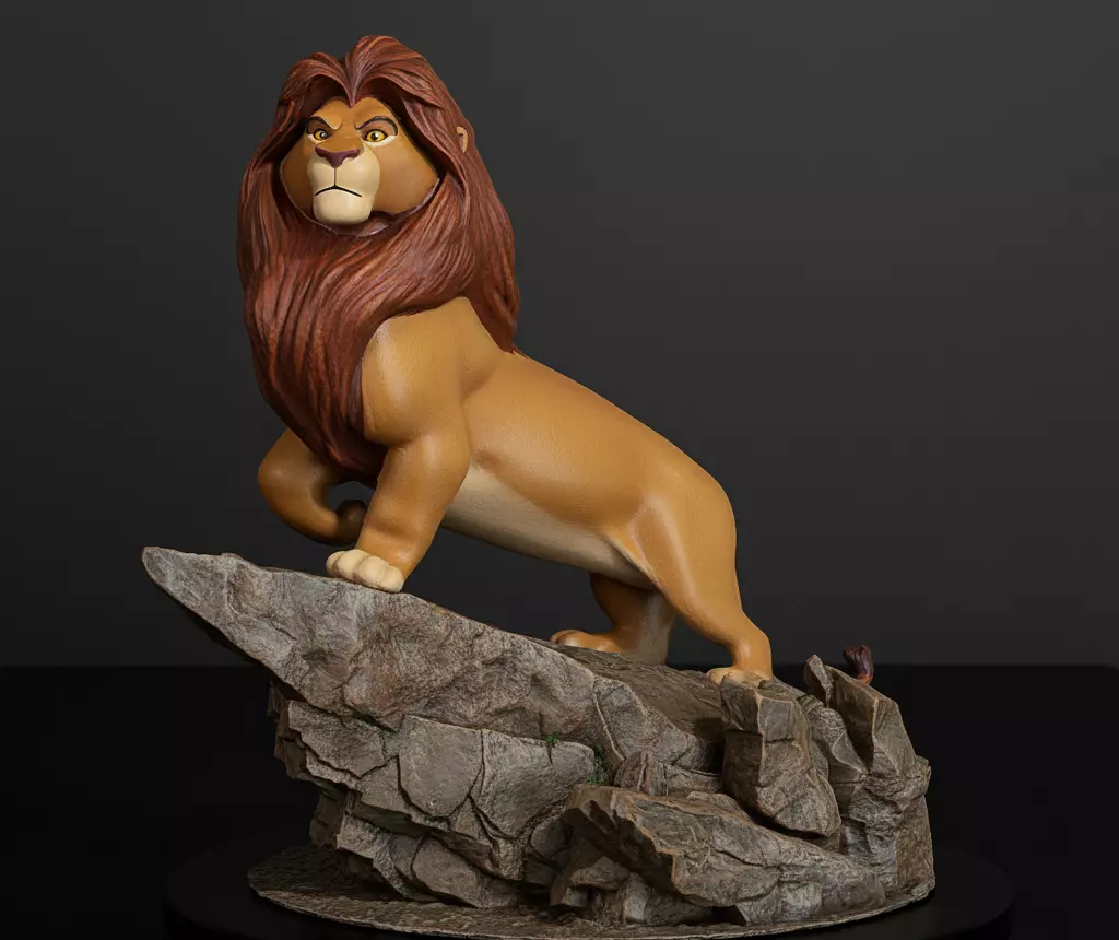THE LION KING DIORAMA 3D print model_0