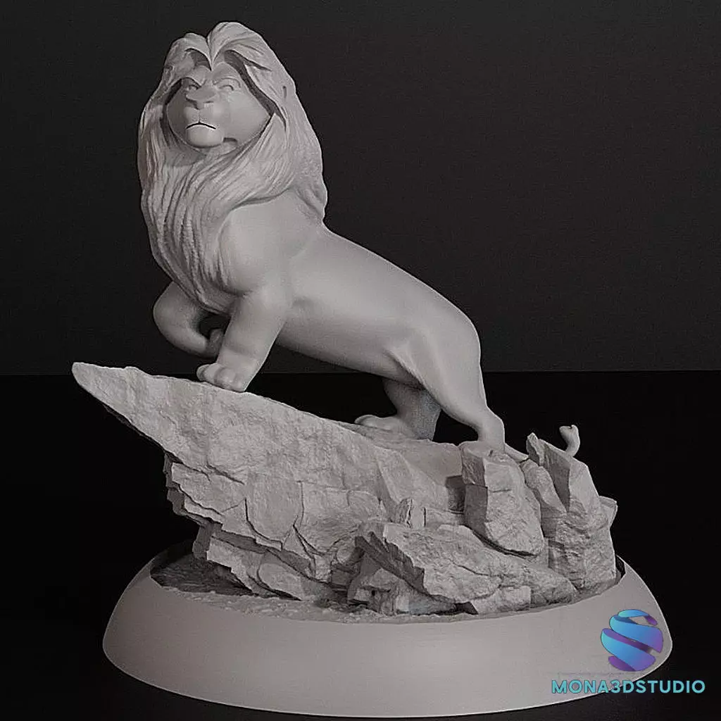 THE LION KING DIORAMA 3D print model_1