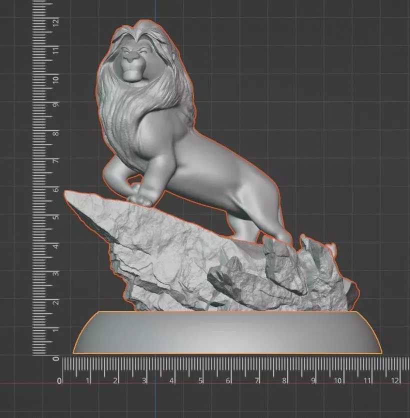 THE LION KING DIORAMA 3D print model_8