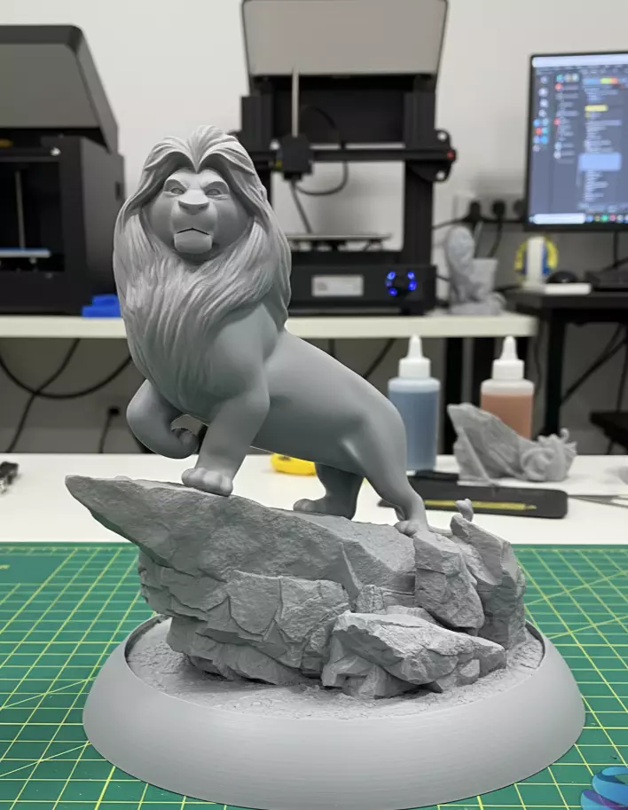 THE LION KING DIORAMA 3D print model_3