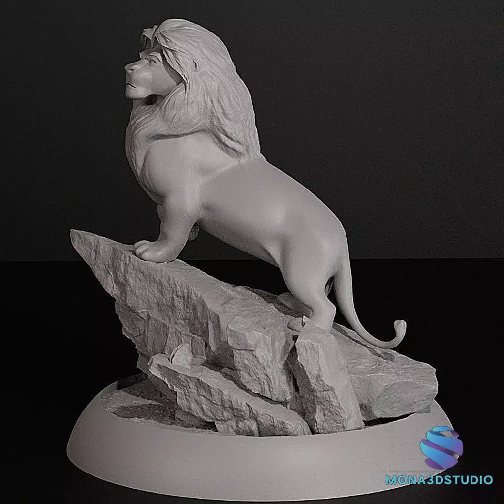 THE LION KING DIORAMA 3D print model_6