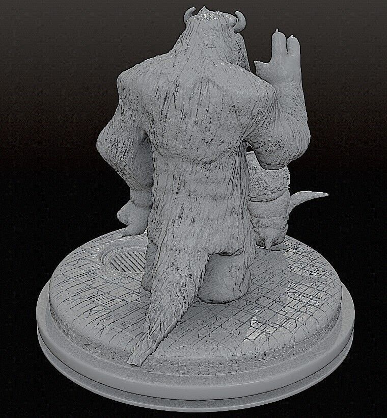 MONSTER INC  DIORAMA CUTTED 3D print model_9