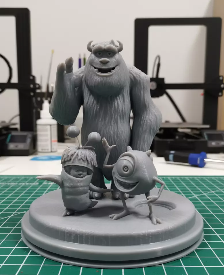MONSTER INC  DIORAMA CUTTED 3D print model_5
