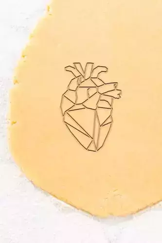Geometric Heart Cookie Cutter - Biscuit Cutter