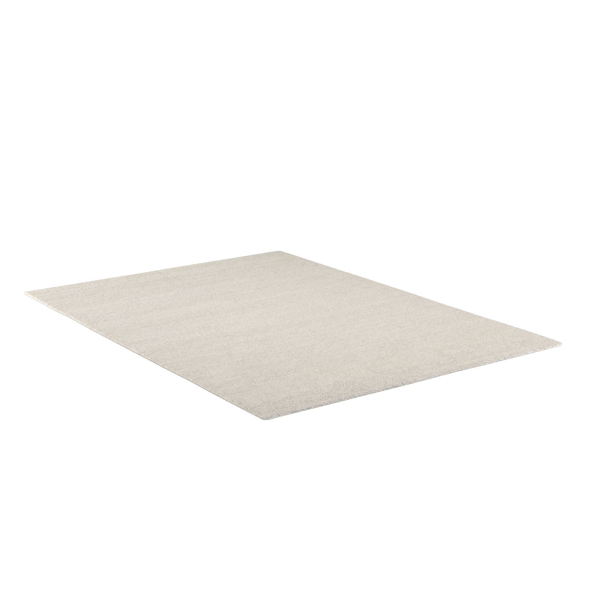 Rabi Hand-Knotted Wool Shag Rug 3D model_1