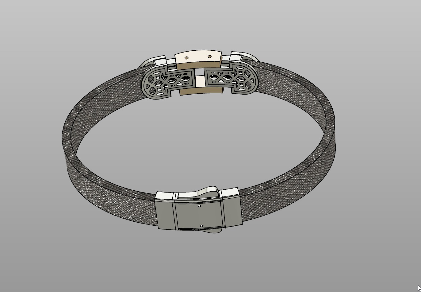 mens bracelet  3D print model_2
