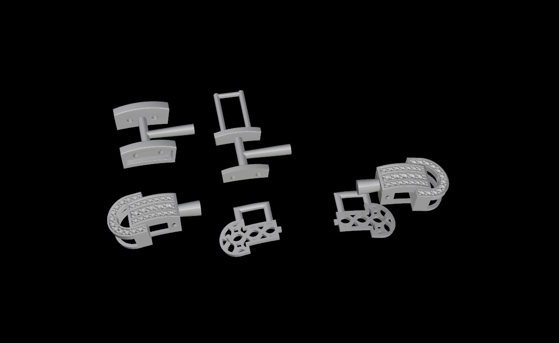 mens bracelet  3D print model_9