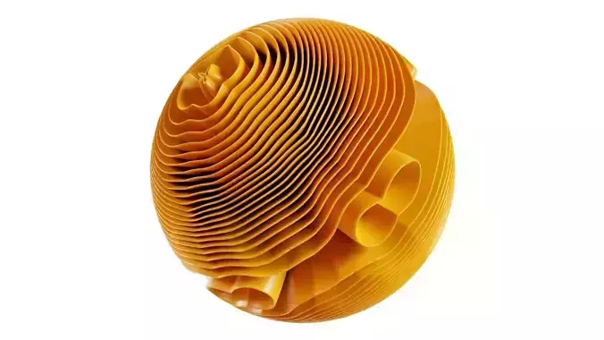 Finned Ball 3D model