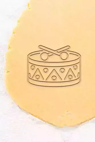 Drum Cookie Cutter - Biscuit Cutter