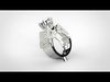 Women ring 3D print model_1