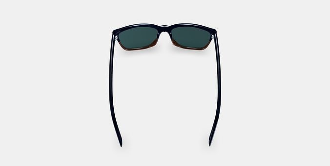 Barkley Sunglasses in Antique Shale Fade Low-poly 3D model 2