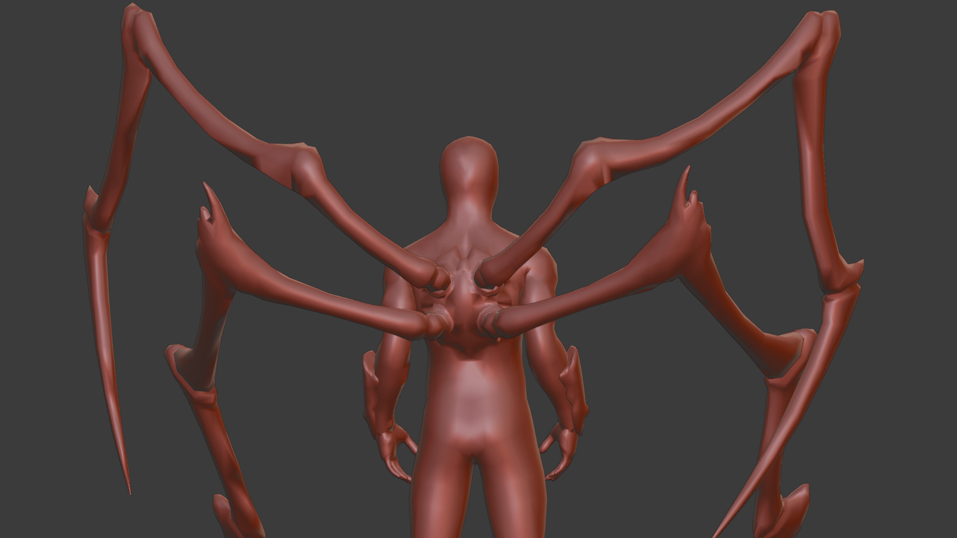 Superior SpiderMan 3D Model with Robotic Arms Low-poly 3D model_19