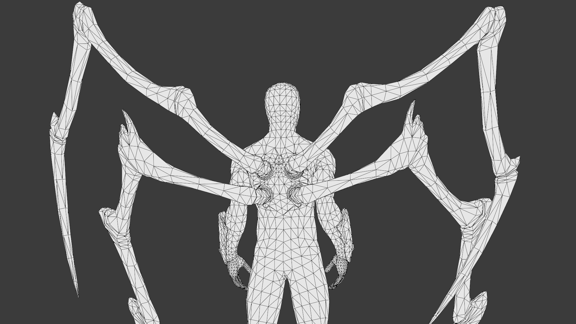 Superior SpiderMan 3D Model with Robotic Arms Low-poly 3D model_34
