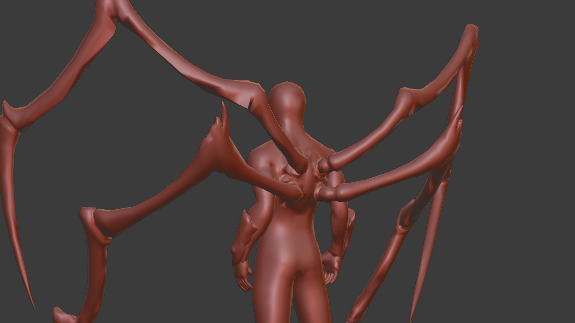 Superior SpiderMan 3D Model with Robotic Arms Low-poly 3D model_21