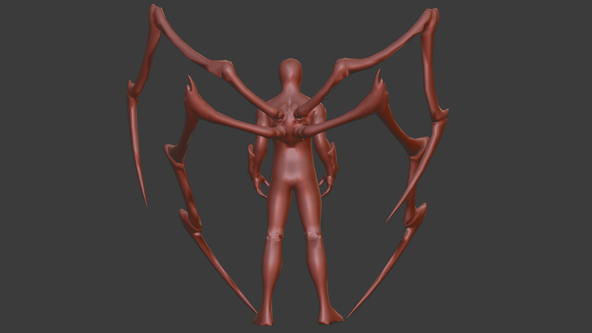 Superior SpiderMan 3D Model with Robotic Arms Low-poly 3D model_18