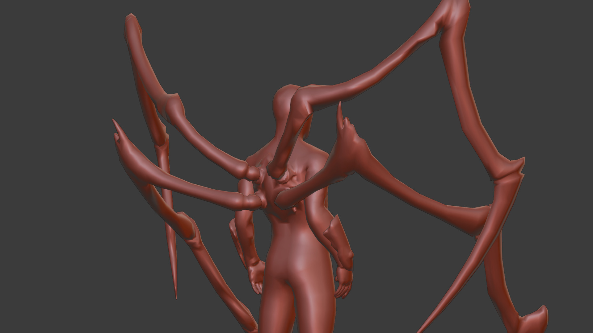 Superior SpiderMan 3D Model with Robotic Arms Low-poly 3D model_15