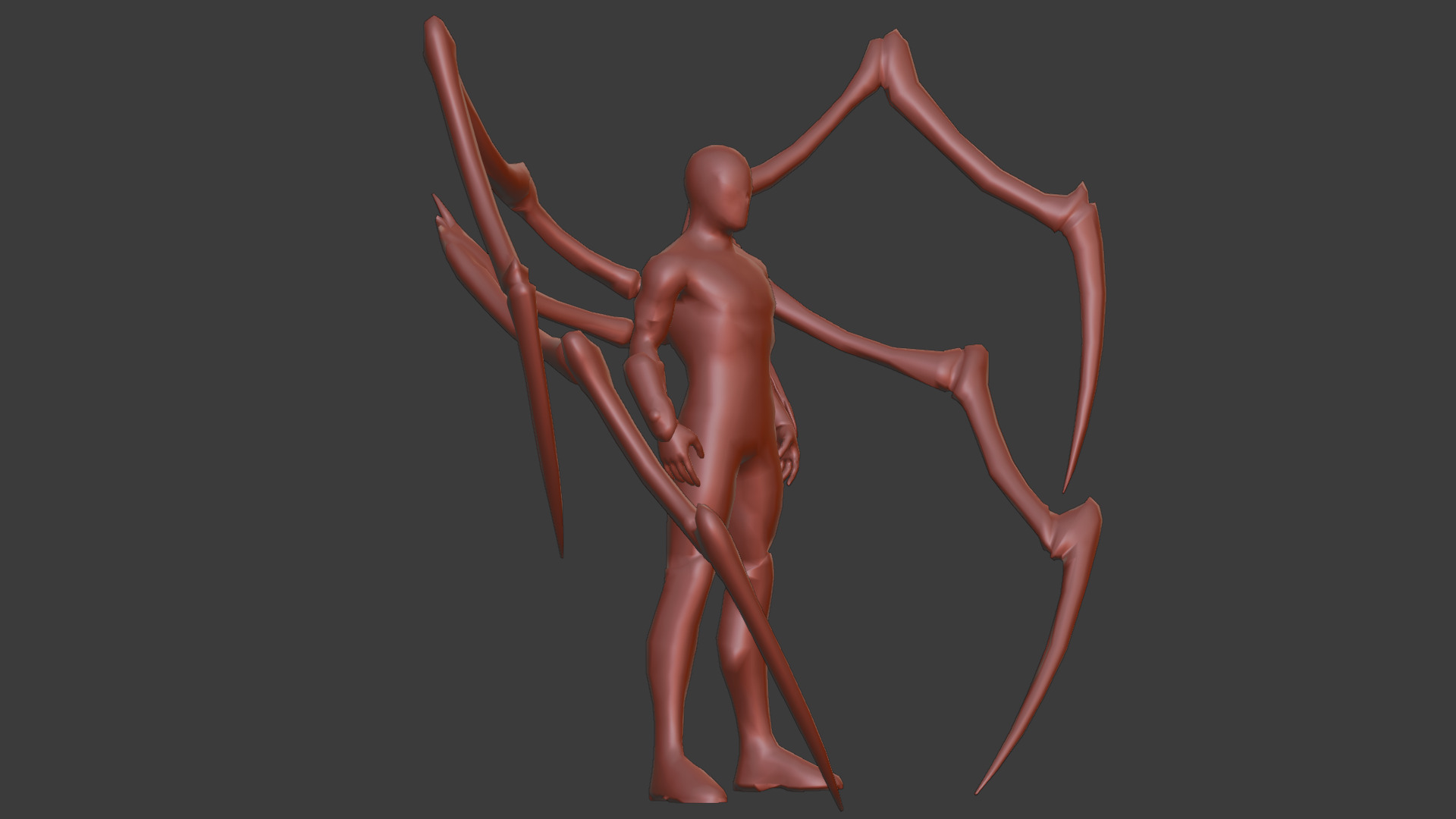 Superior SpiderMan 3D Model with Robotic Arms Low-poly 3D model_16