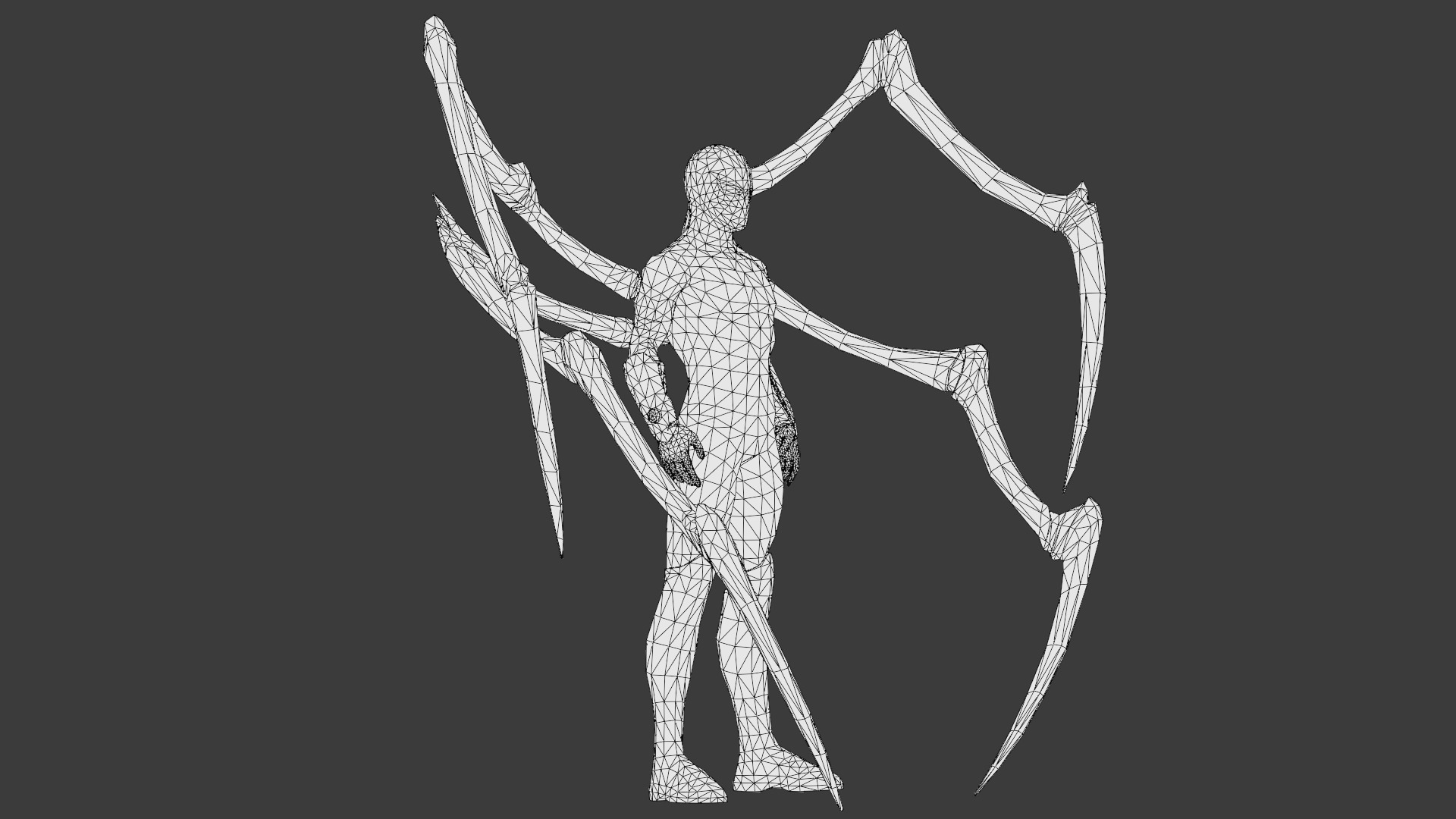 Superior SpiderMan 3D Model with Robotic Arms Low-poly 3D model_30