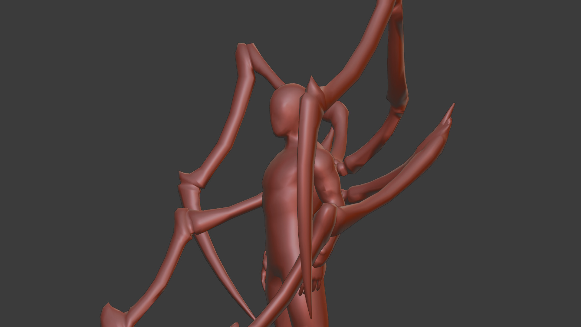 Superior SpiderMan 3D Model with Robotic Arms Low-poly 3D model_22