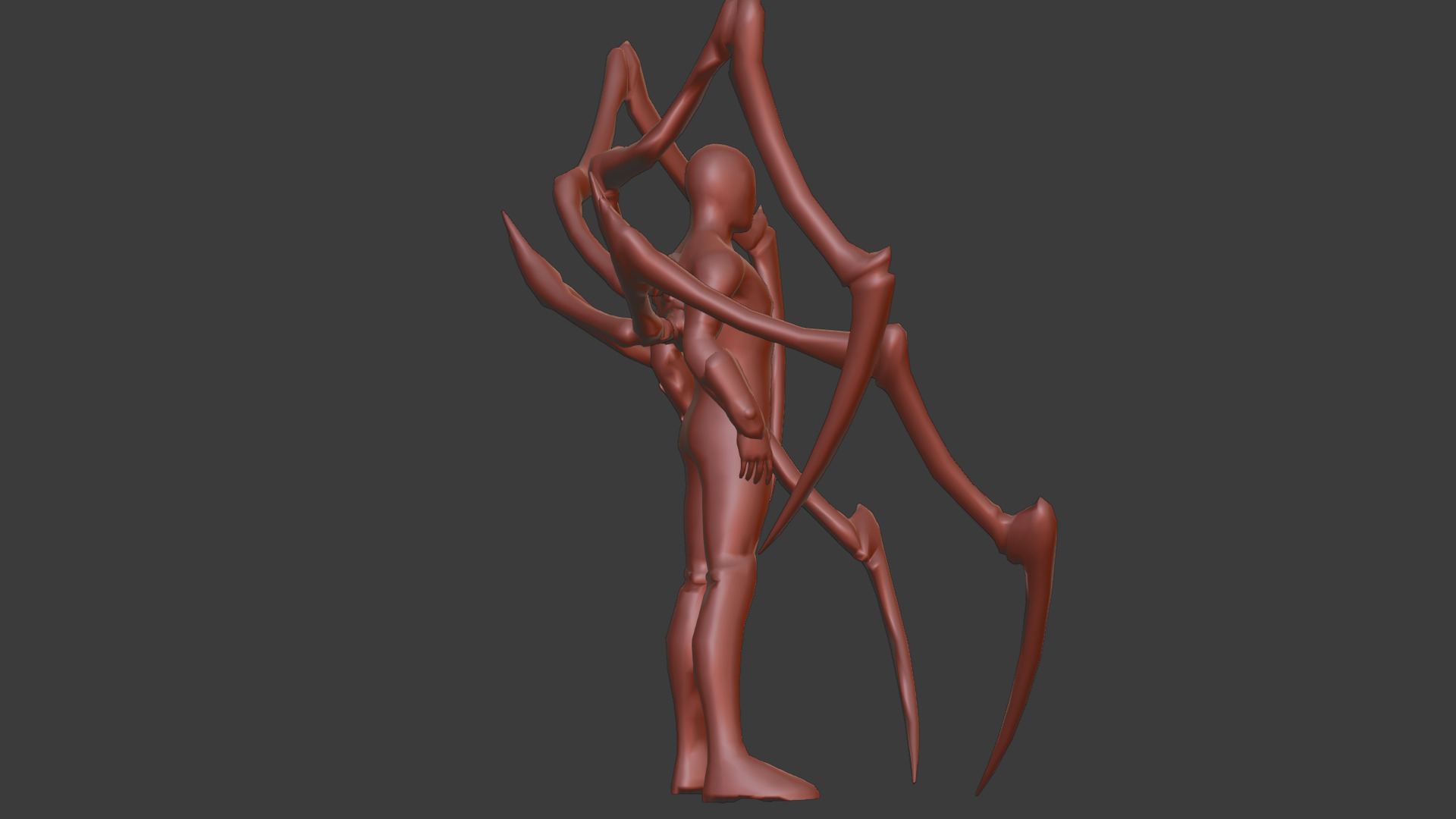 Superior SpiderMan 3D Model with Robotic Arms Low-poly 3D model_12