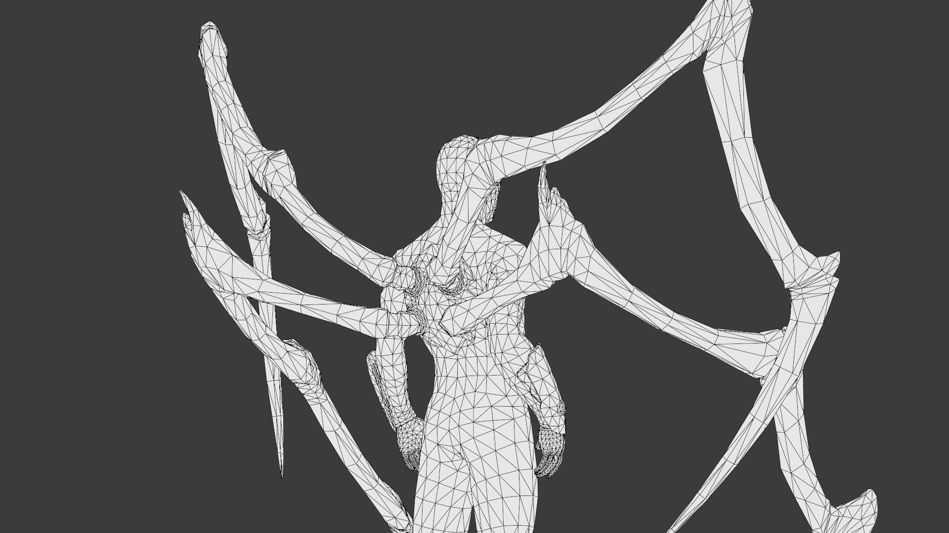 Superior SpiderMan 3D Model with Robotic Arms Low-poly 3D model_31