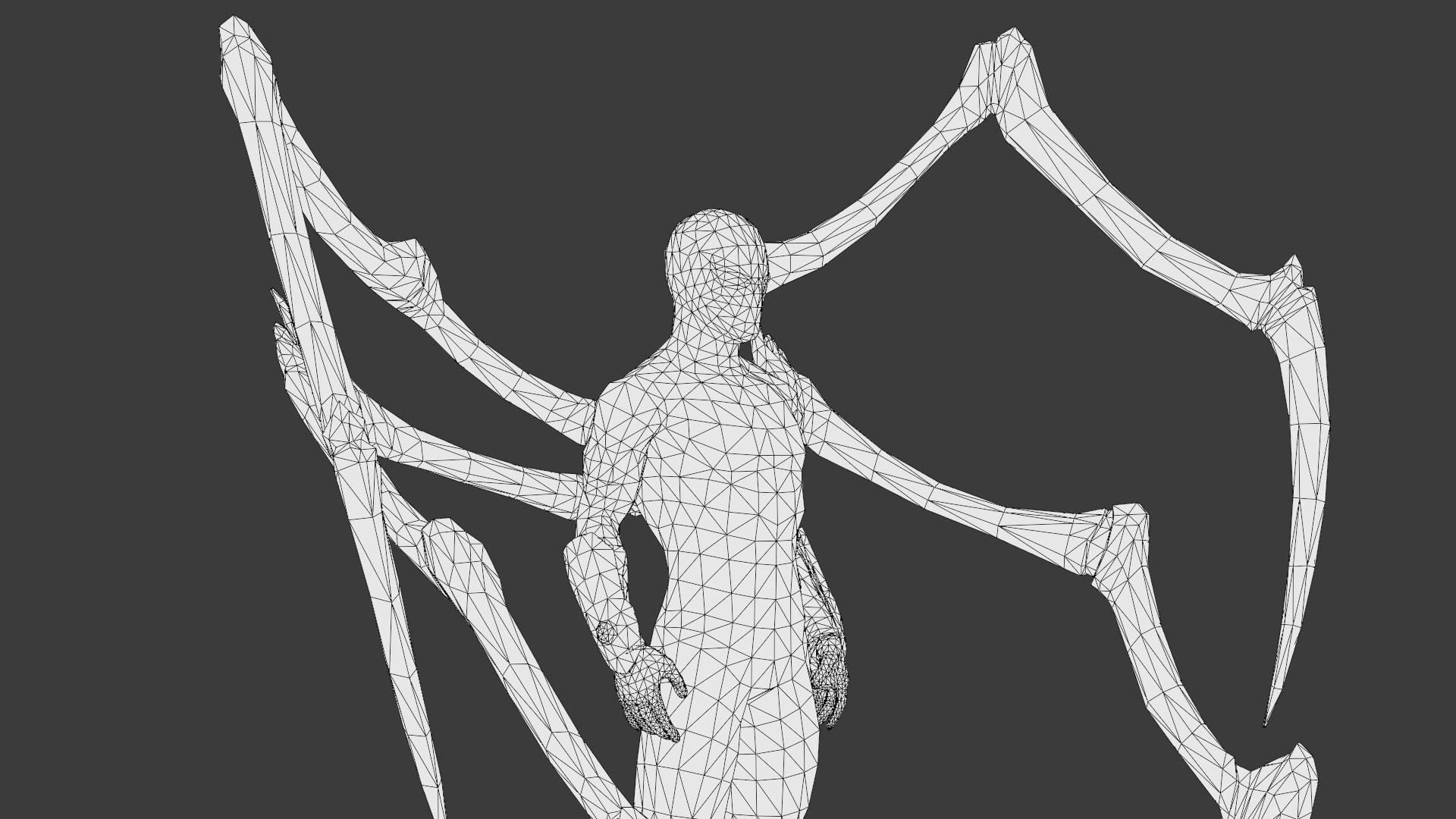 Superior SpiderMan 3D Model with Robotic Arms Low-poly 3D model_33