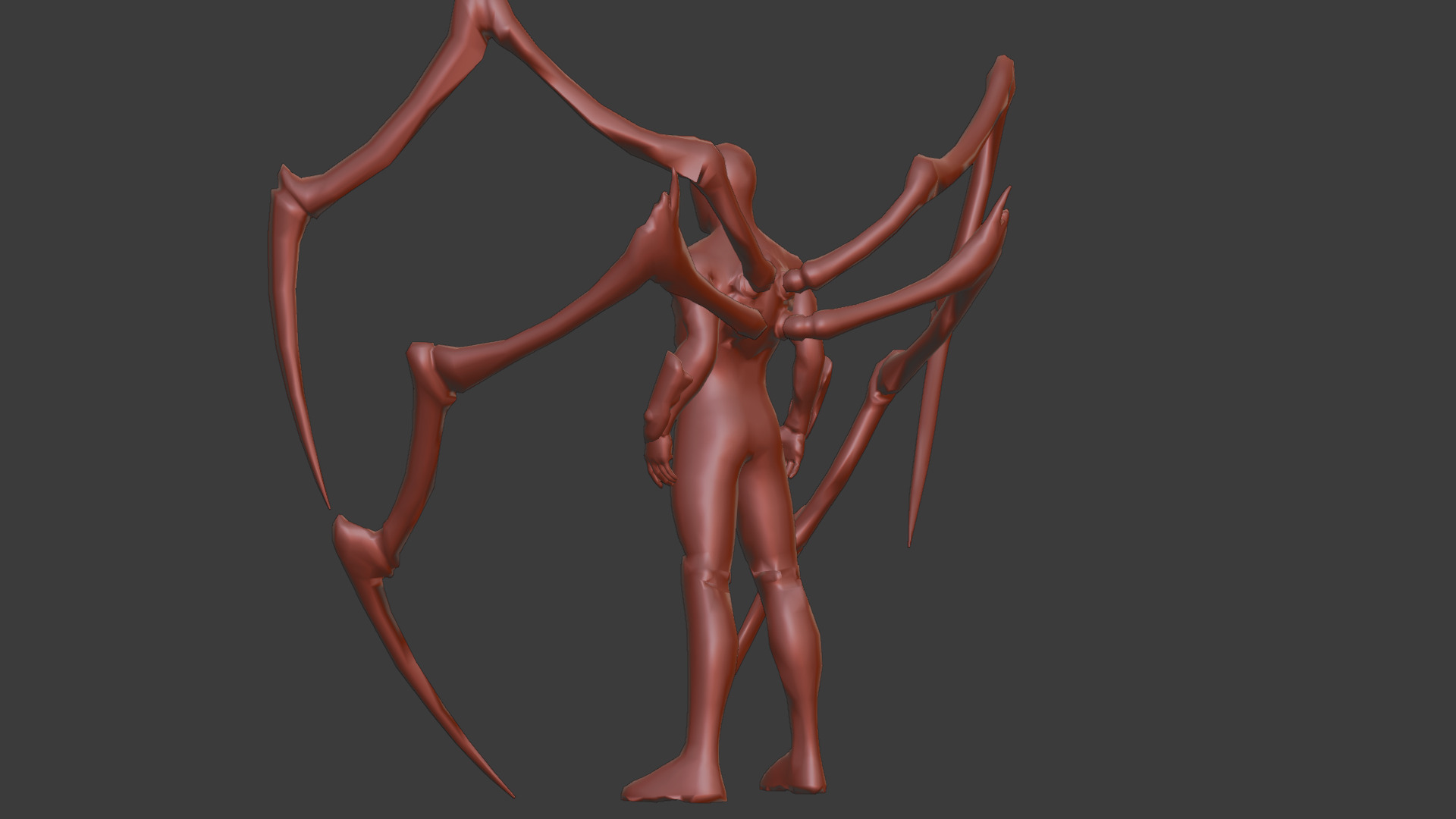 Superior SpiderMan 3D Model with Robotic Arms Low-poly 3D model_17