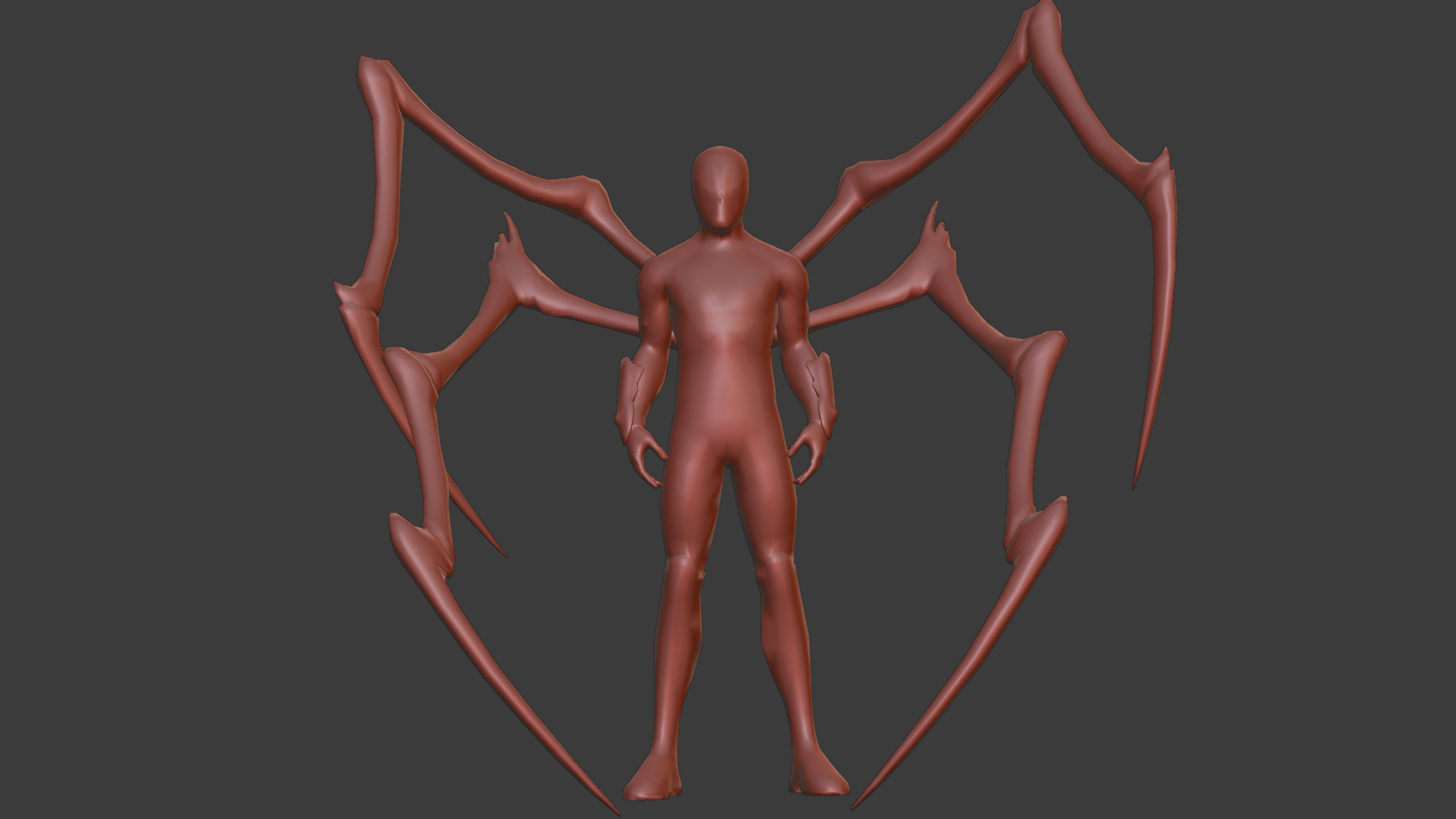 Superior SpiderMan 3D Model with Robotic Arms Low-poly 3D model_20