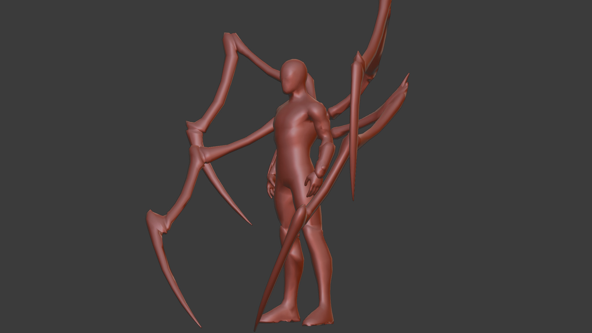 Superior SpiderMan 3D Model with Robotic Arms Low-poly 3D model_13