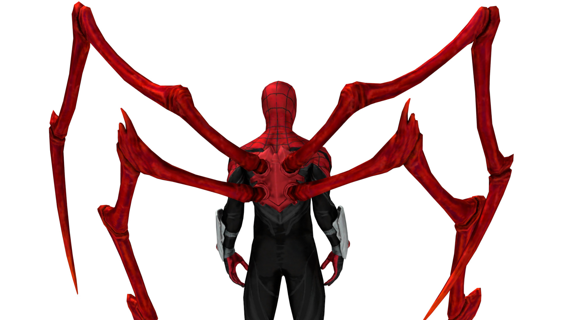 Superior SpiderMan 3D Model with Robotic Arms Low-poly 3D model_8
