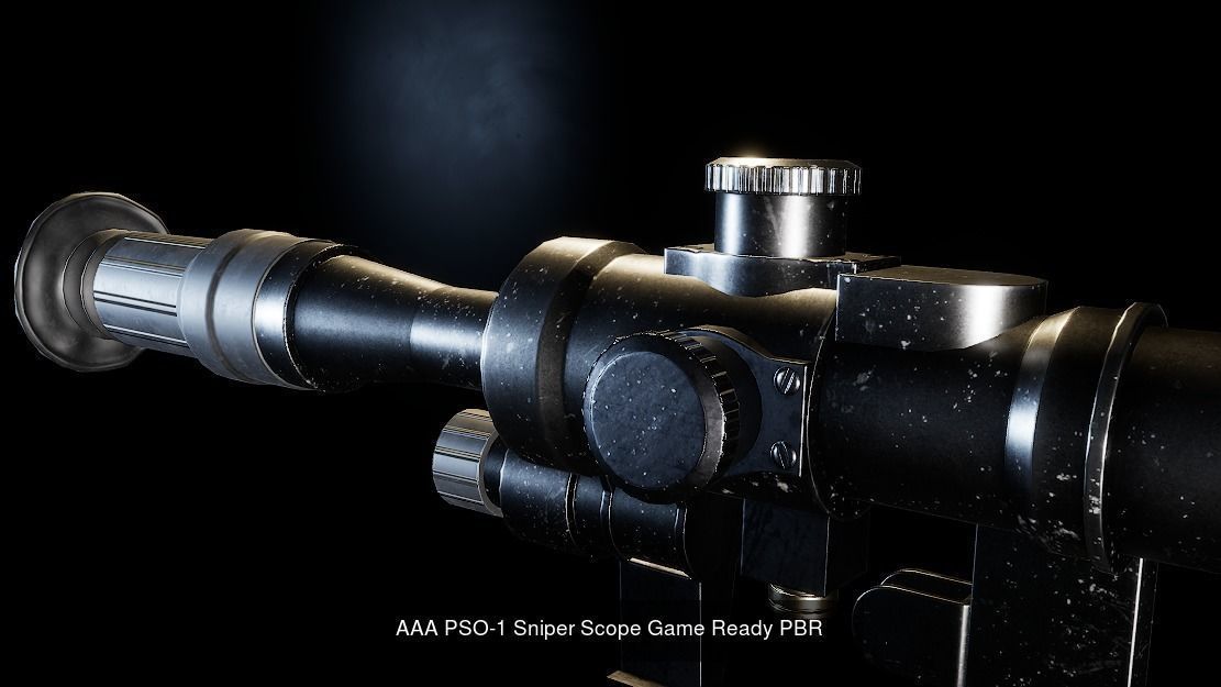 AAA Sights and Scopes Pack Game ready PBR 3D Model Collection_11