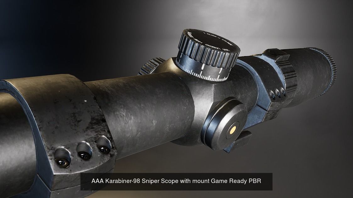 AAA Sights and Scopes Pack Game ready PBR 3D Model Collection_10