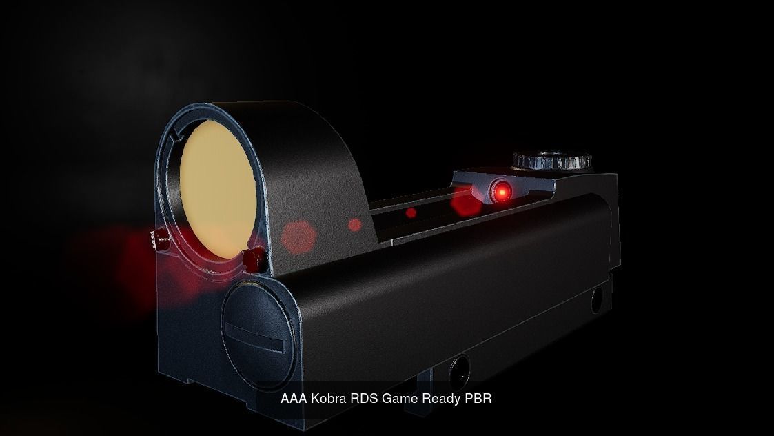 AAA Sights and Scopes Pack Game ready PBR 3D Model Collection_4