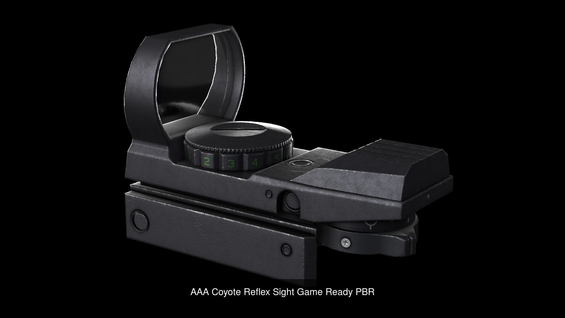 AAA Sights and Scopes Pack Game ready PBR 3D Model Collection_1