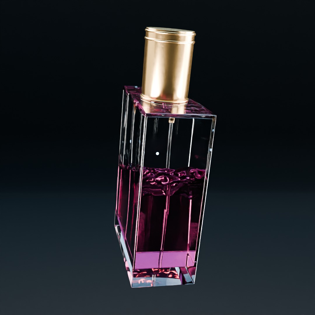 Perfume bottle berry 3D model Advertising 3D model_3