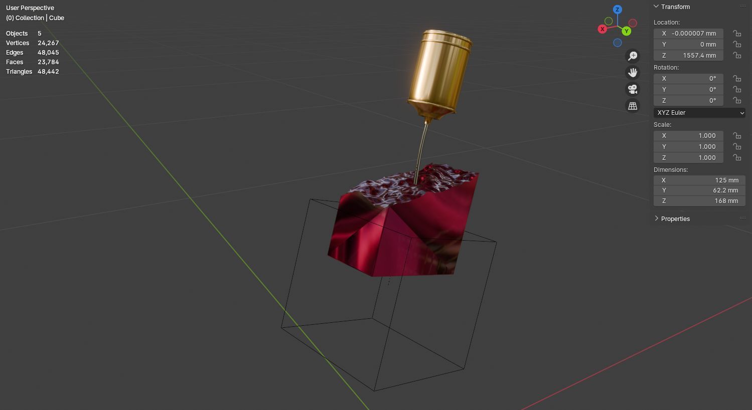 Perfume bottle berry 3D model Advertising 3D model_11