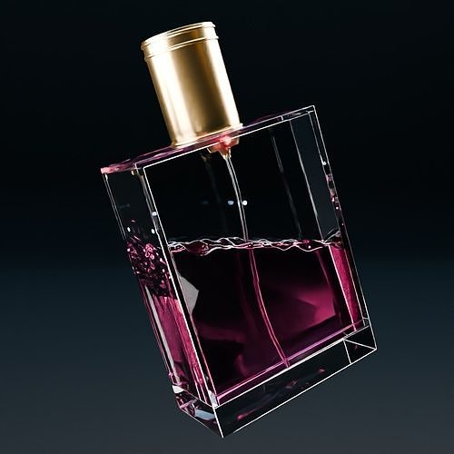 Perfume bottle berry 3D model Advertising 3D model