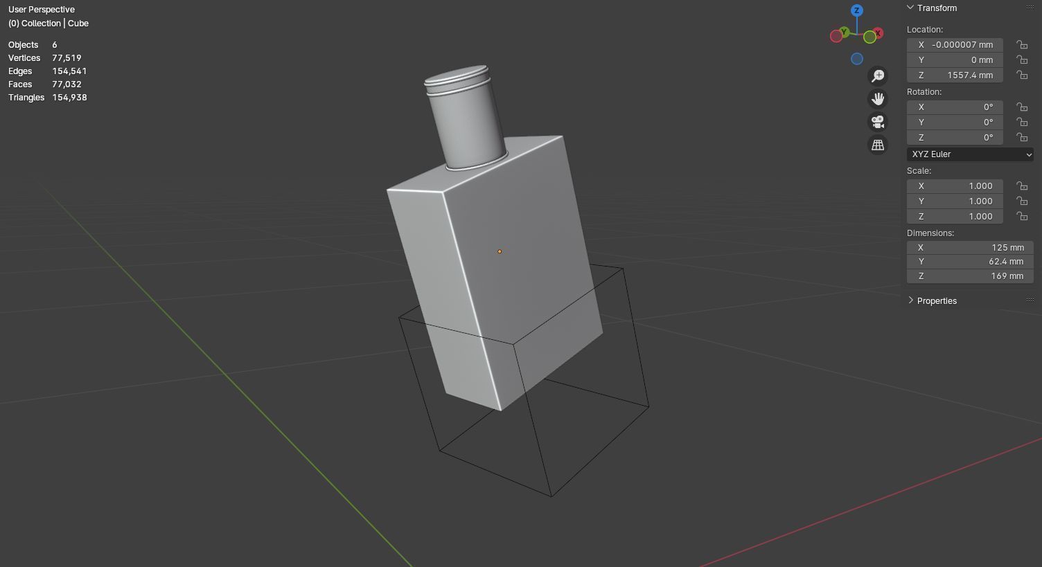 Perfume bottle berry 3D model Advertising 3D model_9