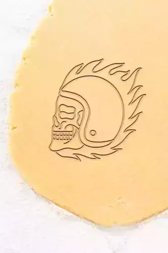Helmet Cookie Cutter - Biscuit Cutter