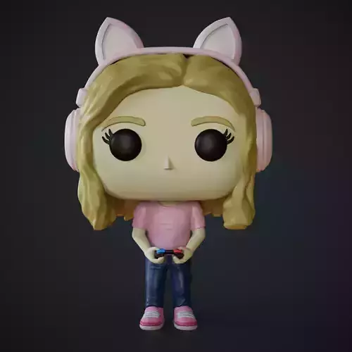 Custom Nena Gamer  3D print model