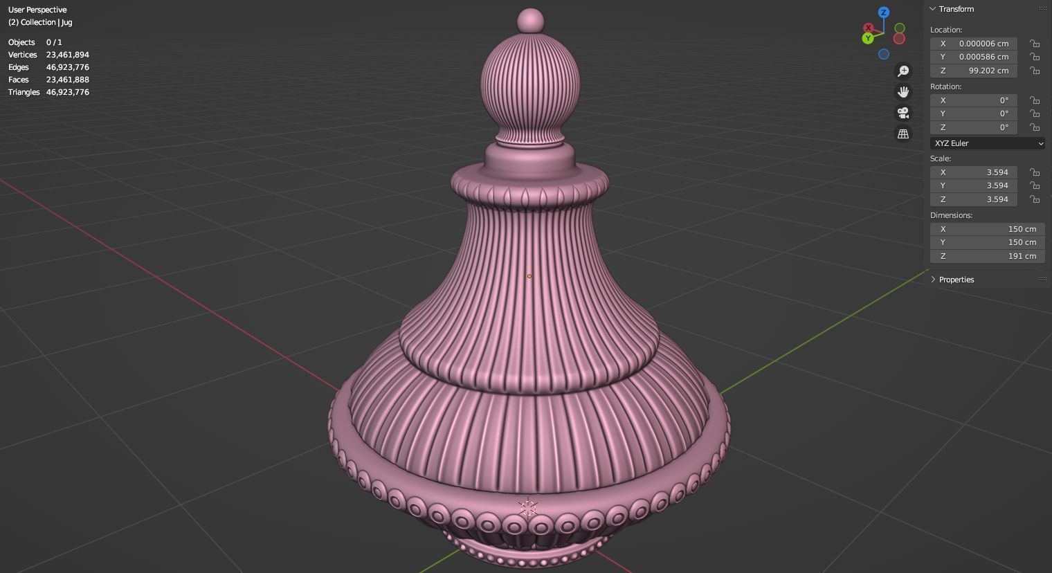 Ornament Jug 3D model 3D model_8