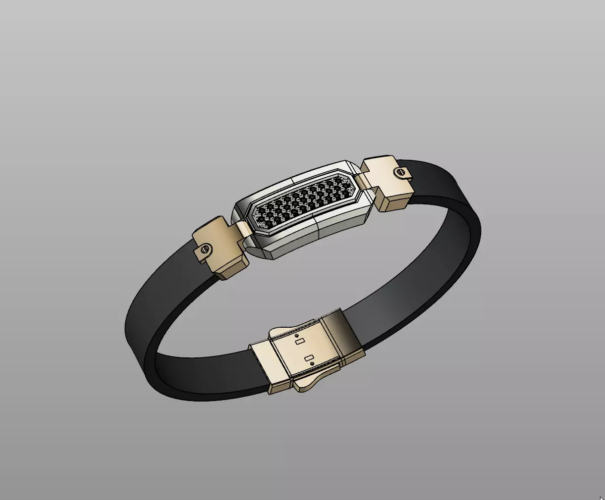 Mens bracelet 3D print model_0