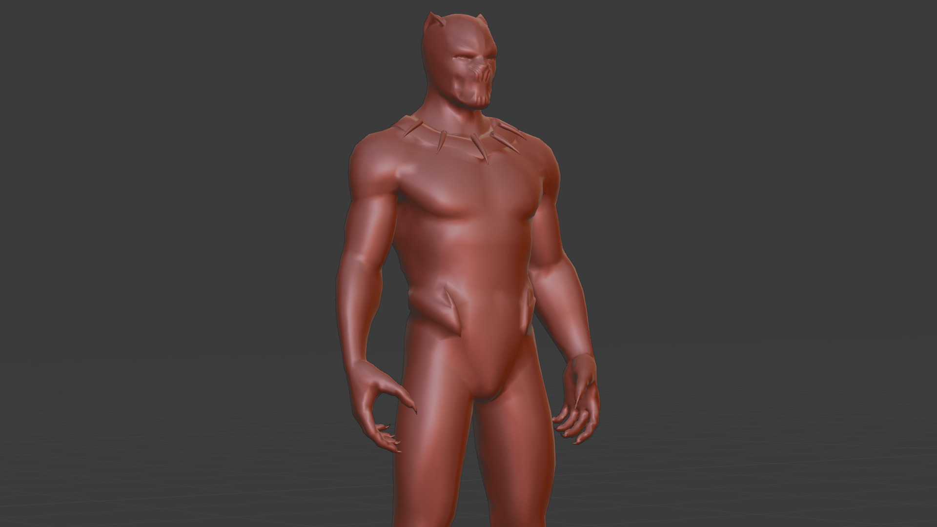 Killmonger Tribal Warrior King 3D Model Wakandan Design Low-poly 3D model_21