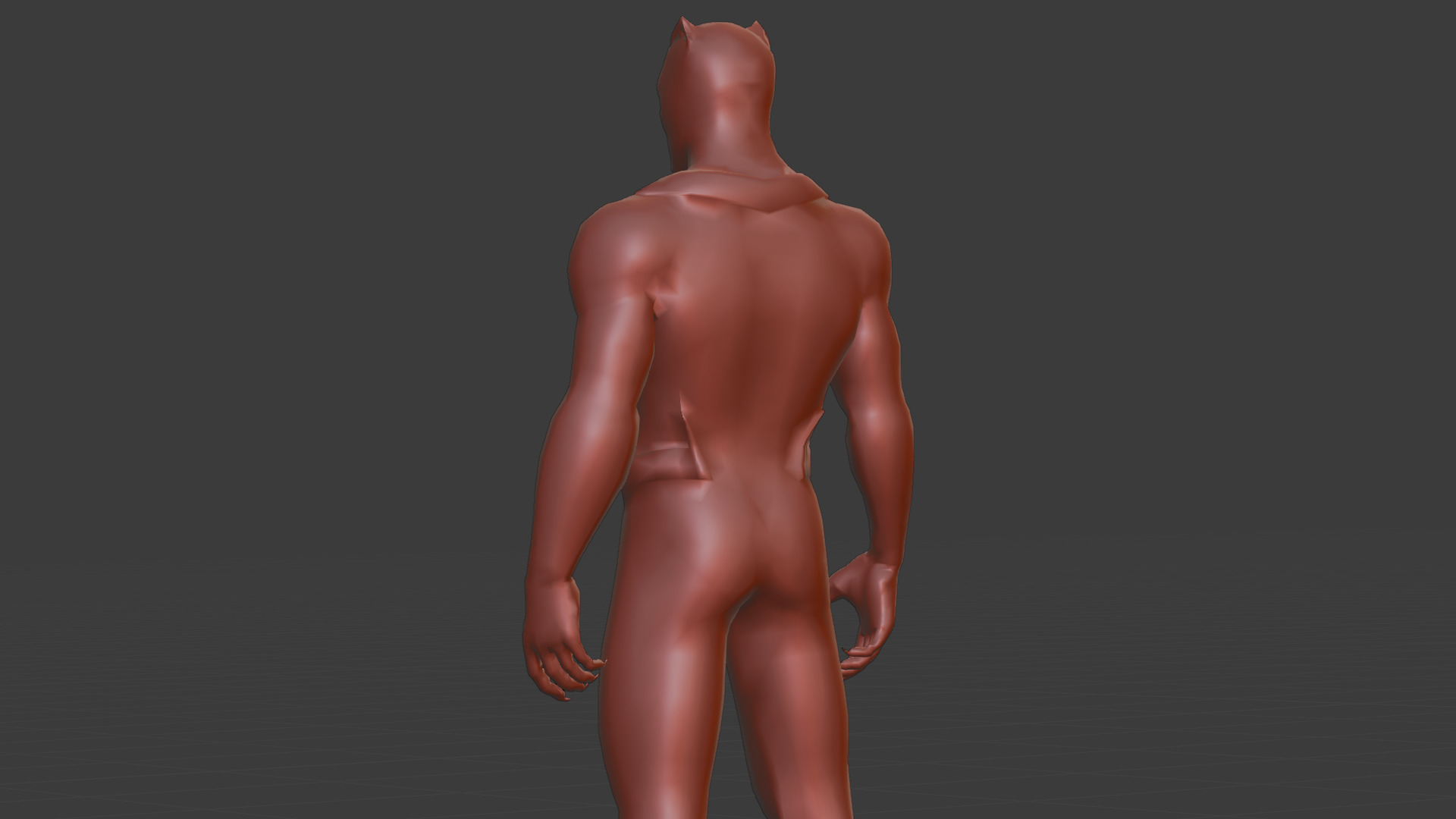 Killmonger Tribal Warrior King 3D Model Wakandan Design Low-poly 3D model_12