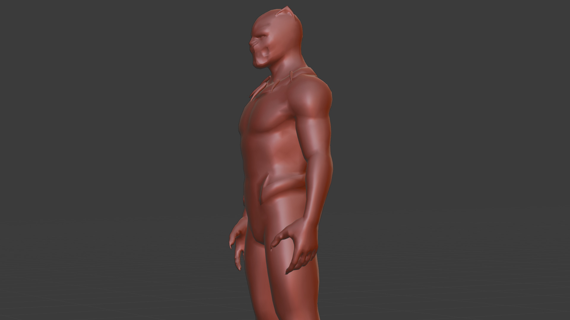 Killmonger Tribal Warrior King 3D Model Wakandan Design Low-poly 3D model_18