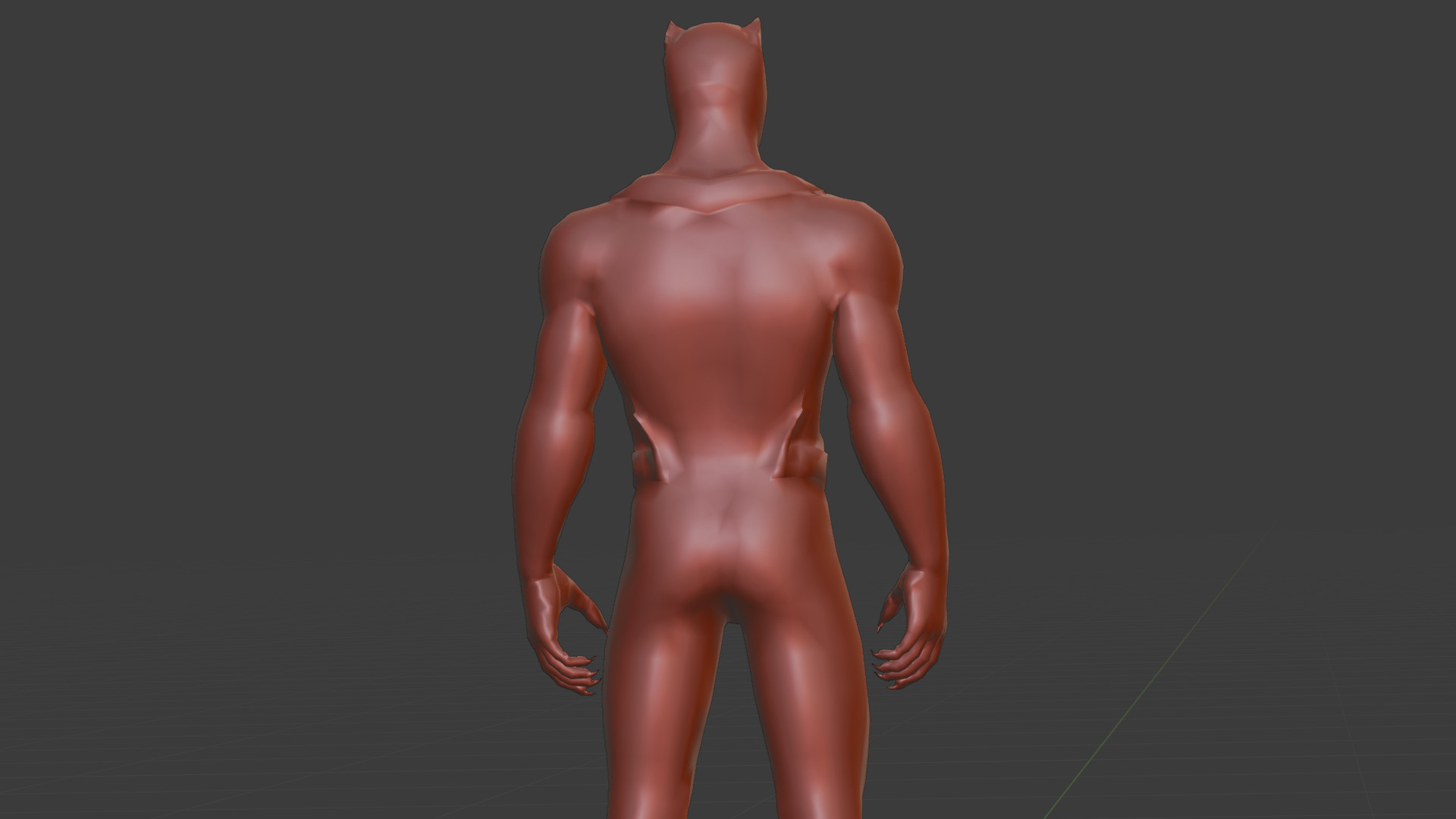 Killmonger Tribal Warrior King 3D Model Wakandan Design Low-poly 3D model_23