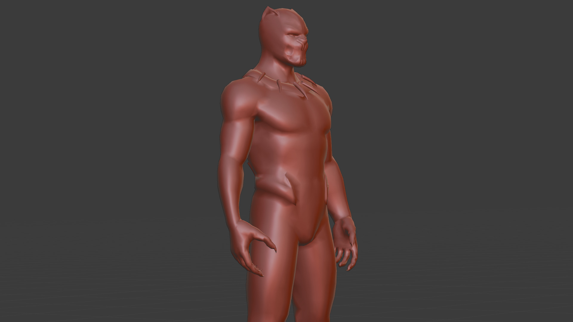 Killmonger Tribal Warrior King 3D Model Wakandan Design Low-poly 3D model_17