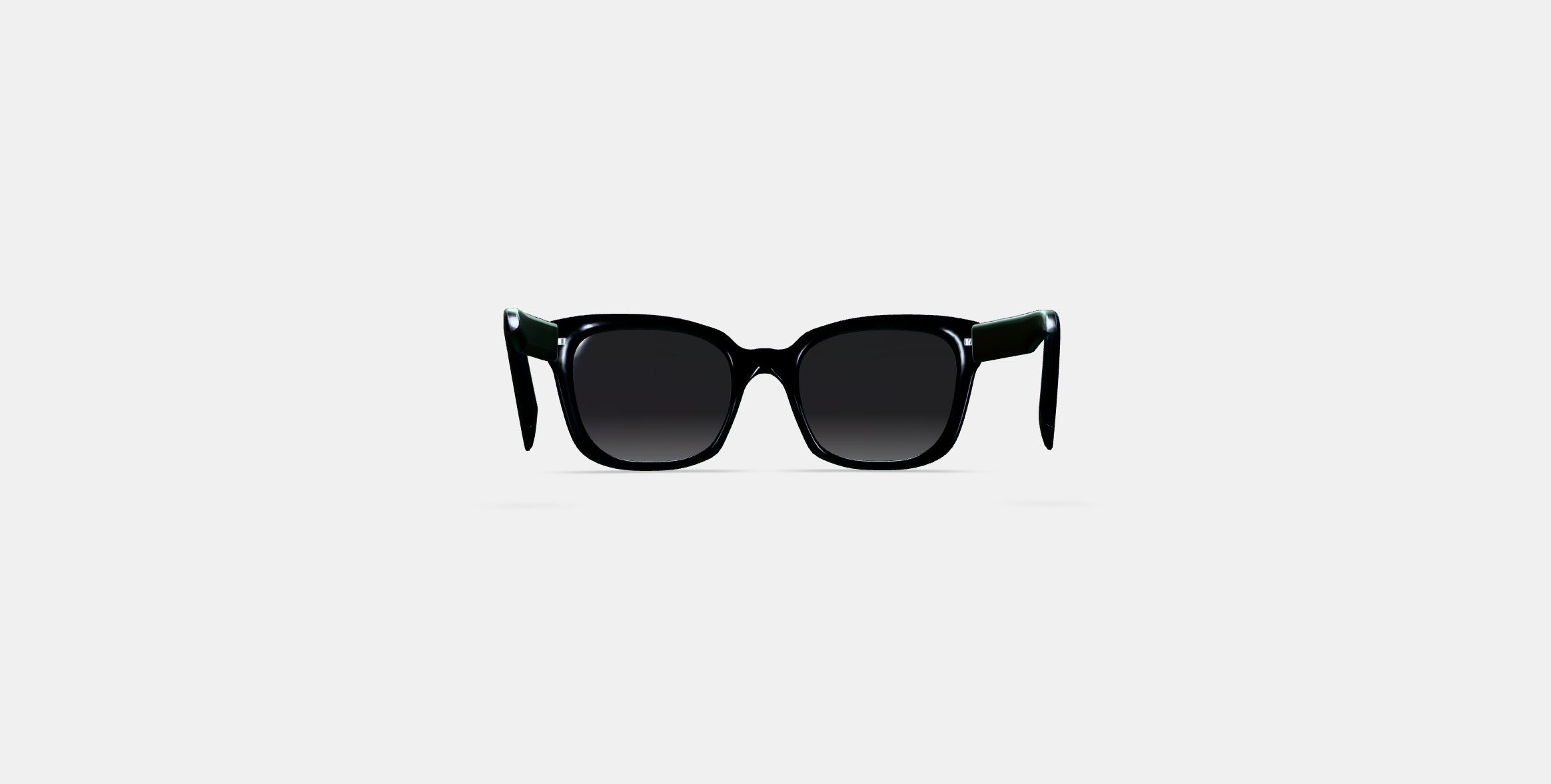 Aubrey Sunglasses in Jet Black Low-poly 3D model_14