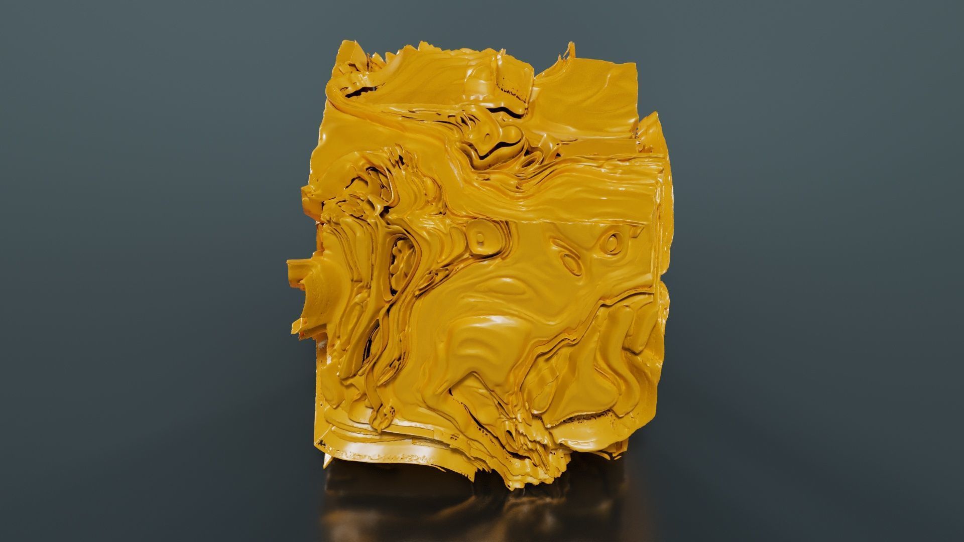 Folded Cube 7 3D model_8